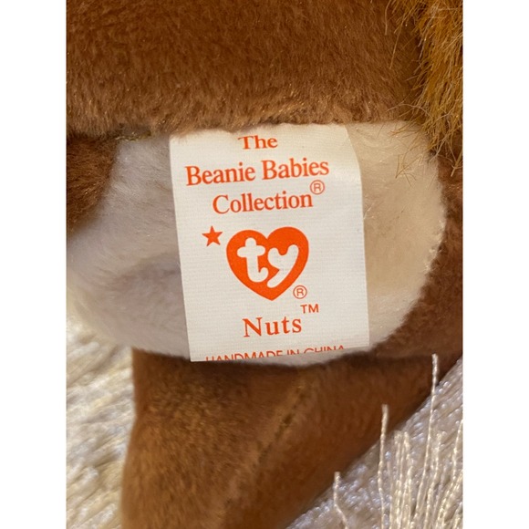 𖣘ⴽ𝖠ⴽⴹ𖣘   RARE Ty Beanie Baby NUTS the SQUIRREL 🐿️ with ERRORS❗️   ꢳ⊂❝᎖ᘸꢳ - Picture 8 of 11